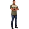 Mens Short Sleeve Serengeti 2-Tone Bush Shirt, ALT-SGMS