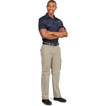 Mens Cargo Zip Off Pants, ALT-ZIP