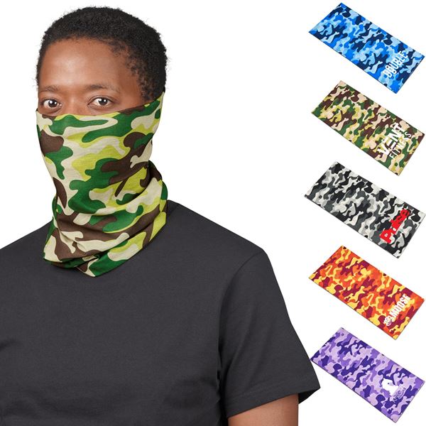 Adults Camo Flexi Tubular Bandana, GIFT-17586