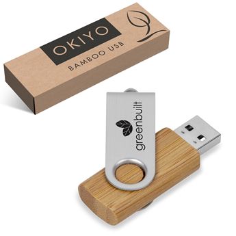 Okiyo Shimasu Bamboo Memory Stick - 8GB, USB-7495