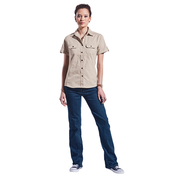 Ladies Plain Bush Shirt, LL-BUSH