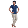 Ladies Pioneer Check Blouse Short Sleeve, LL-PI