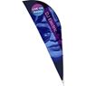 Legend 3m Sublimated Sharkfin Double-Sided Flying Banner - 1 Complete Unit, DISPLAY-7013