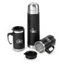 Cardinal Double-Wall Flask & Mug Set - 500Ml, FLASK-6505