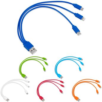 Hat-Trick 3-In-1 Charging Cable, TECH-5219