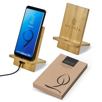 Okiyo Ekslens Bamboo Phone Stand, TECH-5315
