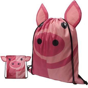 Pig Drawstring Bag, BAG618B