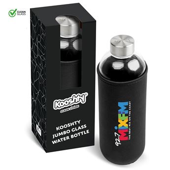 Kooshty Jumbo Glass Water Bottle - 1 Litre, KOOSH-9110