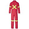 Trade Polycotton Conti Suit - Reflective Arms, Legs & Back - Yellow Tape, ALT-11012