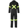 Trade Polycotton Conti Suit - Reflective Arms, Legs & Back - Yellow Tape, ALT-11012