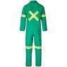 Trade Polycotton Conti Suit - Reflective Arms, Legs & Back - Yellow Tape, ALT-11012