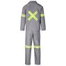 Trade Polycotton Conti Suit - Reflective Arms, Legs & Back - Yellow Tape, ALT-11012
