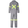 Trade Polycotton Conti Suit - Reflective Arms, Legs & Back - Yellow Tape, ALT-11012