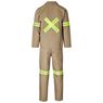 Trade Polycotton Conti Suit - Reflective Arms, Legs & Back - Yellow Tape, ALT-11012