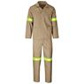 Trade Polycotton Conti Suit - Reflective Arms, Legs & Back - Yellow Tape, ALT-11012