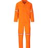 Trade Polycotton Conti - Suit Reflective Arms, Legs & Back - Orange Tape, ALT-11013