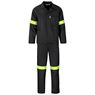 Trade Polycotton Conti Suit - Reflective Arms & Legs - Yellow Tape, ALT-11010