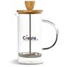 Okiyo Osu Glass & Bamboo Coffee Plunger - 350ml, HL-OK-117-B