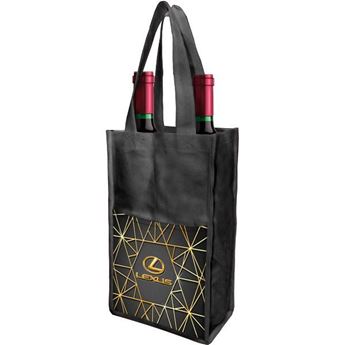 Chainti 2 Bottle Wine Bag With FC Pocket, BAG577