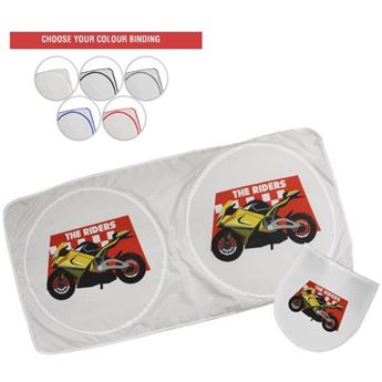 Windscreen Sun Visor, branded car windscreen visor, Windscreen visor with full colour print (includes pouch), WIN001