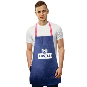 Cheff Denim Apron 1 Col & Sublimated Handles, APP9019