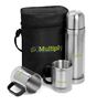 Admiral Stainless Steel Vacuum Flask & Mug Set, FLASK-808