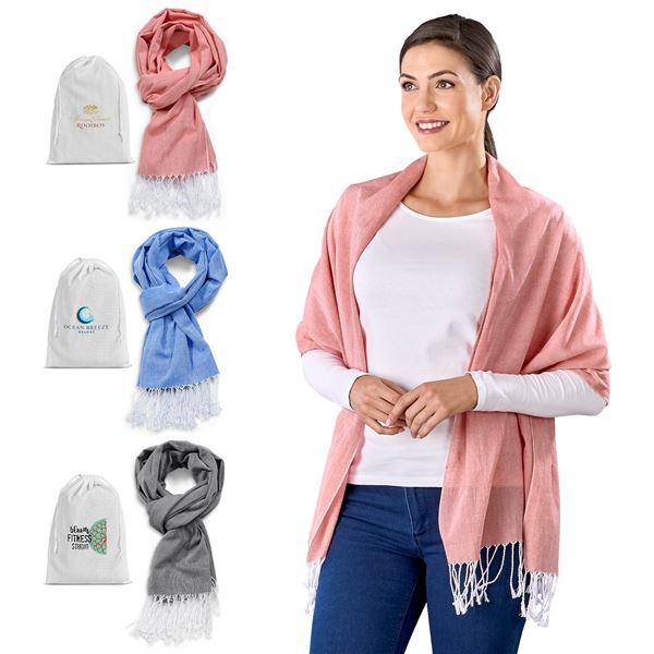 Heather Scarf & Pouch Set, PC-AM-139-B