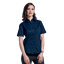 Ladies Brushed Cotton Twill Blouse Short Sleeve , LL-TWILL