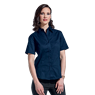 Ladies Brushed Cotton Twill Blouse Short Sleeve , LL-TWILL