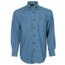 Denim Shirt Long Sleeve Mens, LLO-DEN