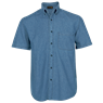 Mens Denim Shirt Short Sleeve, LO-DEN