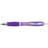 Curved Design Ballpoint Pen With Coloured Barrel, BP30151