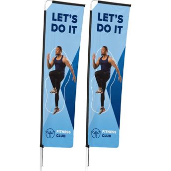 Legend 3M Sublimated Telescopic Single-Sided Flying Banner (Set Of 2), DISPLAY-7043