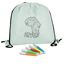 Kids Colouring Drawstring Bag, BAG720