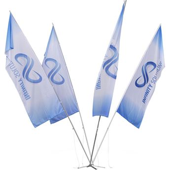 Champion Sublimated 4-Flag Fountain 5M - Medium, DISPLAY-1035