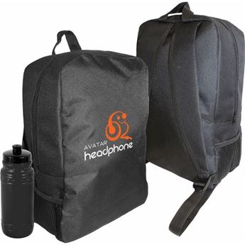 Reyna Back Pack 1 Col Print +Free Water Bottle, BAG1104