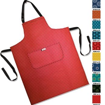 Shweshwe Cress Apron With Full Colour Tag, KITCH010