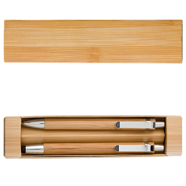 Bamboo Pen And Clutch Pencil Set, BP7974