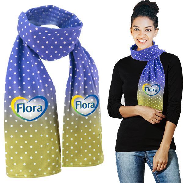 Fleece Scarf With Full Colour Print, APP7095