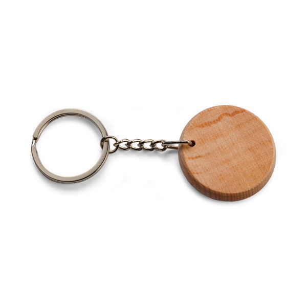 Round Wood Keyring, KR2284