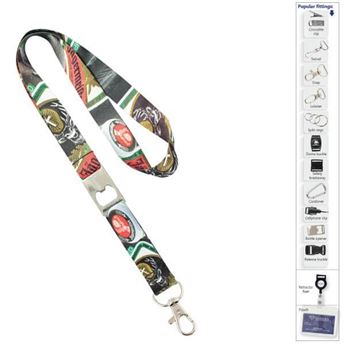 FC Bar Blade Bottle Opener Lanyard+Snap 2sided, LAN022