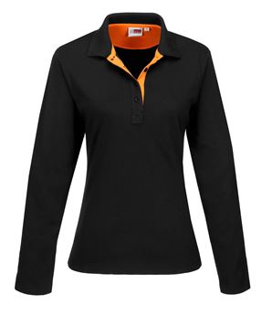 Ladies Long Sleeve Solo Golf Shirt, BAS-7779