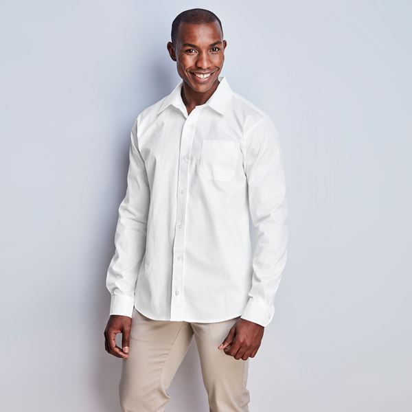 Mens Long Sleeve Milano Shirt, BAS-7772