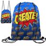 Vibrant Drawstring Bag With Full Colour Print, BAG010