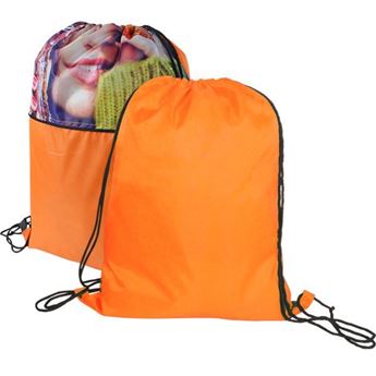 Beck Drawstring Bag With Piping + FC, BAG271