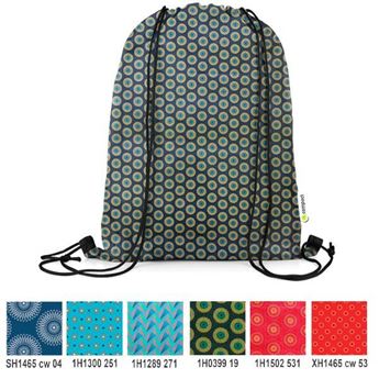 Shweshwe Drawstring Bag With Branding Tag, SHWE019