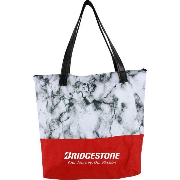 Marble Tote Bag With FC, BAG237