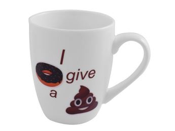 Emoji Oval Cone Mug - I Dont Give A Poop, EJ201-DP