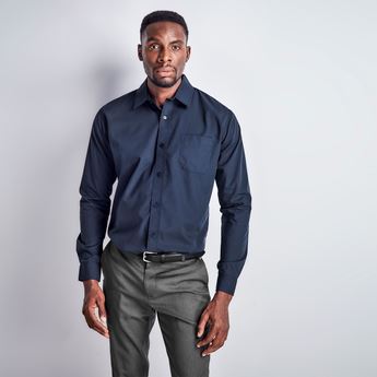 Mens Long Sleeve Kensington Shirt, BAS-7758