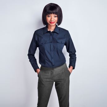 Ladies Long Sleeve Kensington Shirt, BAS-7759